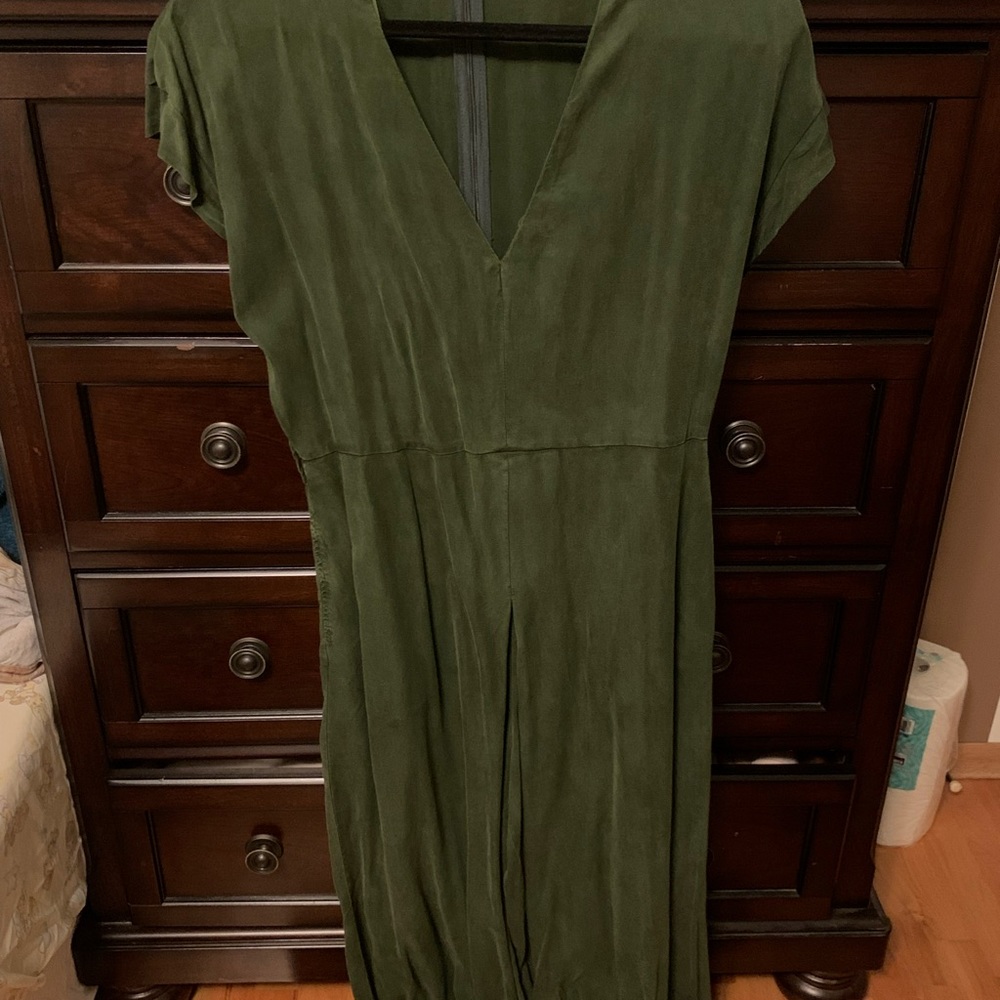 Zara green jumpsuit